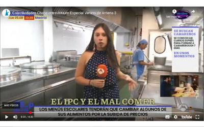 Colectividades Chabe entrevista en Especial Verano de Antena 3